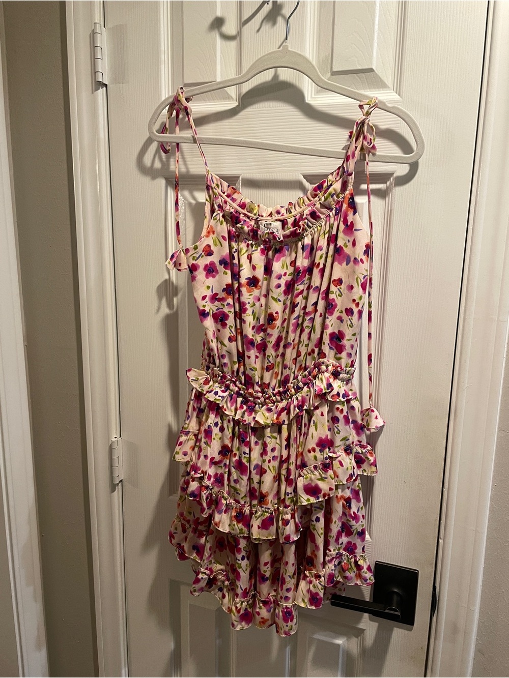 Misa Los Angeles Floral Ruffle Sundress - Pink Floral